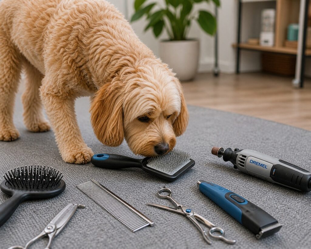 desinsitization training, nervous dog, grooming, dog grooming, puppy training